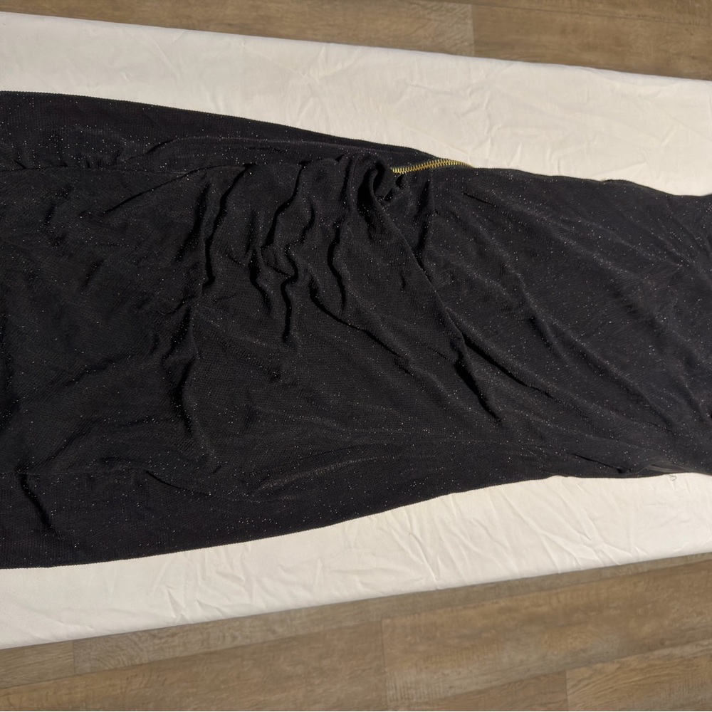 Allen B. by Allen Schwartz Black Dress with Gold Accents